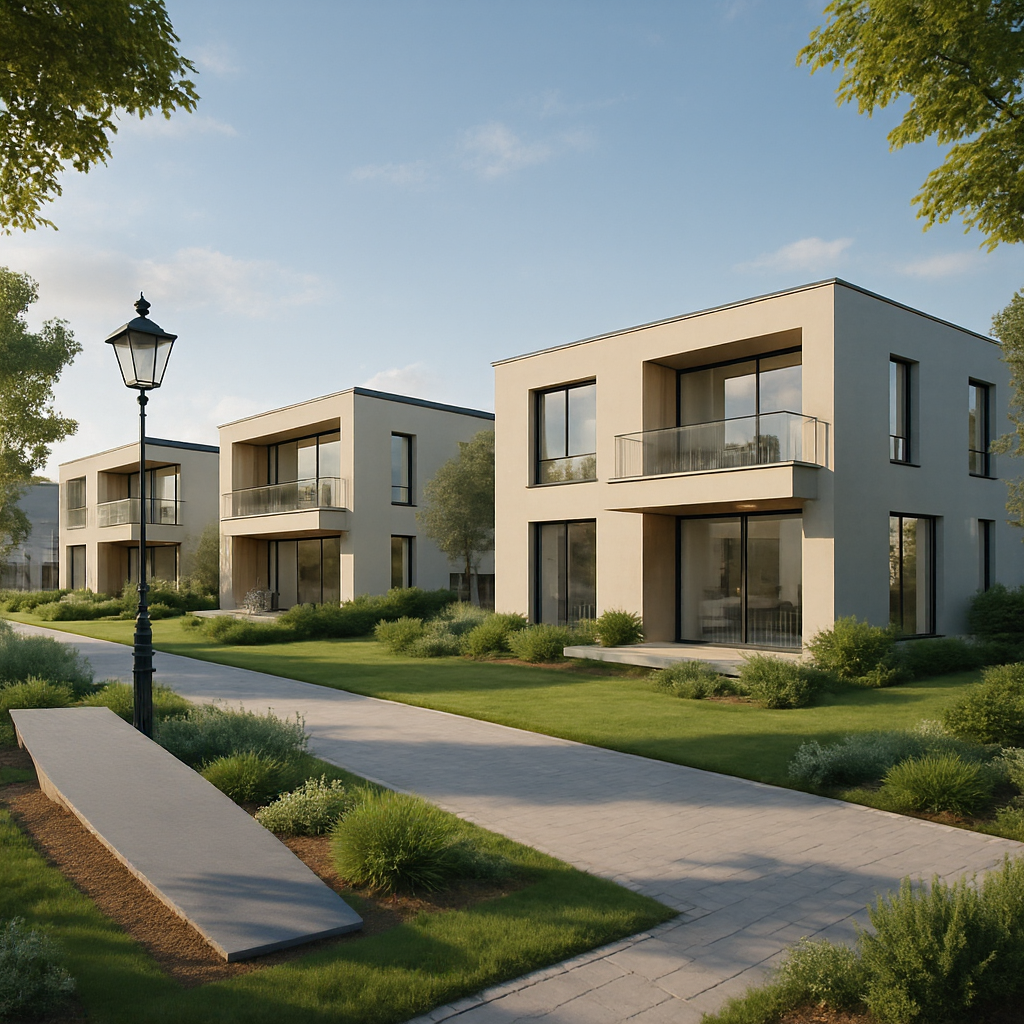 projekt osiedla domków jednorodzinnych
